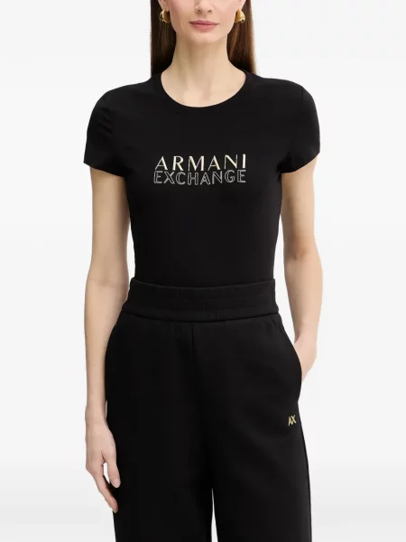 Tricou Armani Exchange cu imagine negru