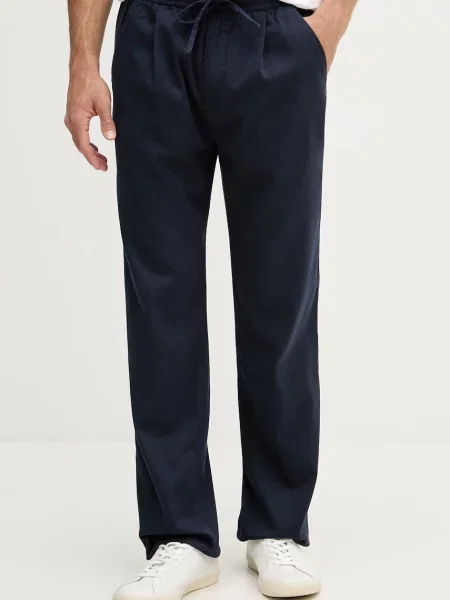 Guess spodnie chinos PAOLO granatowe
