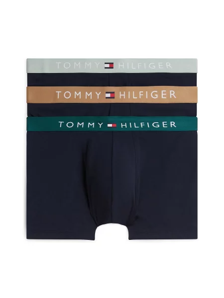 Tommy Hilfiger Underwear Boxeri / bleumarin / verde mentă / verde închis bej