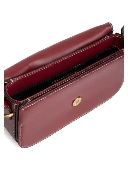 Tommy Hilfiger De piele geantă pe umăr maro