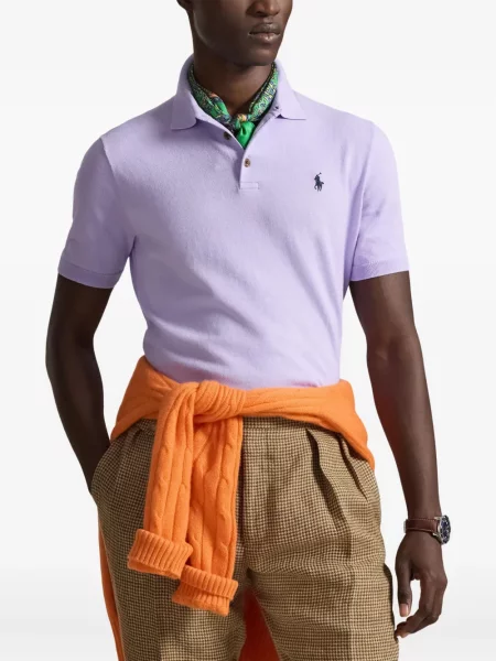 Ριγέ δερμάτινος κάλτσες Polo Ralph Lauren με κορδόνι μαύρο