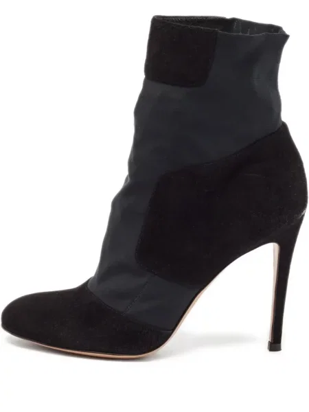 Cizme scurte Gianvito Rossi din piele de căprioară negru