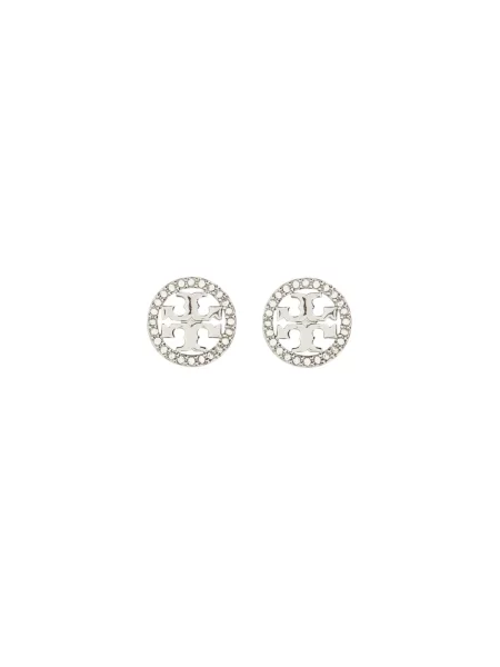 Kolczyki Tory Burch szare