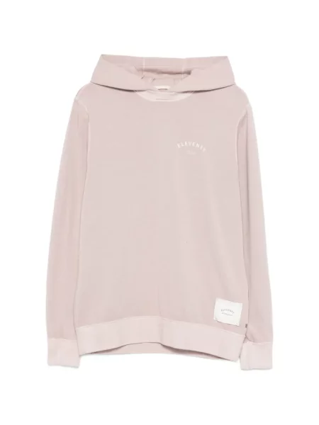 Hanorac crewneck Eleventy cu decolteu rotund roz