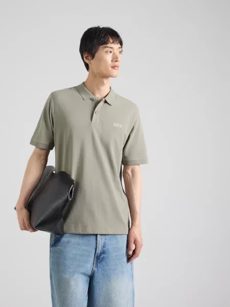 JACK & JONES Tričko JJKYLE olivová