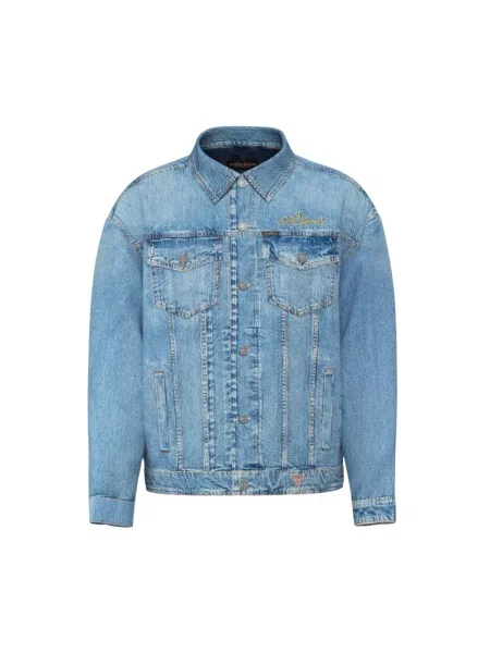 Guess Jeans Kurtka jeansowa niebieski
