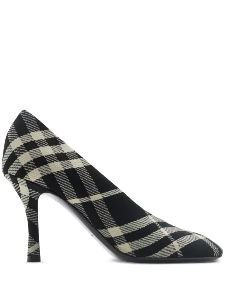 Pantofi cu toc Burberry cu imagine negru