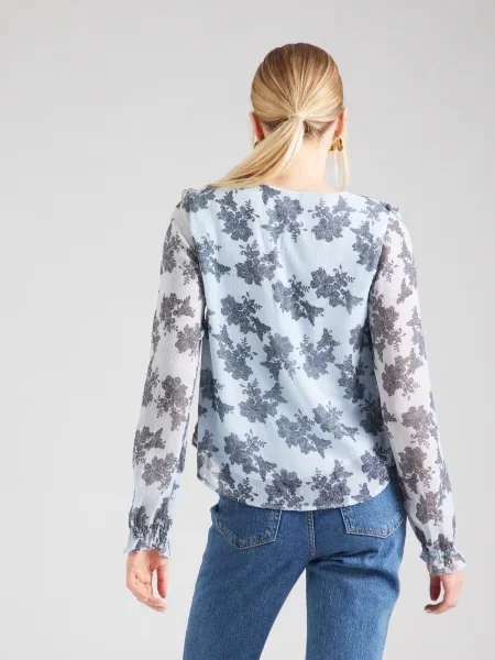 VERO MODA Blúzka VMCAMILLE námornícka / modrosivá modrá