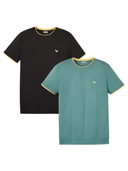 T-shirt 2 szt. czarna