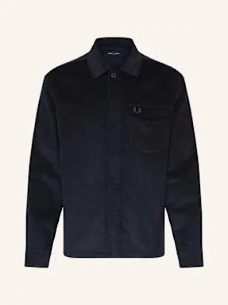 Koszula FRED PERRY Corduroy Overshirt Navy XL granatowa
