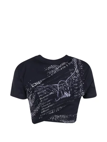 Tricou Diesel din jerseu negru