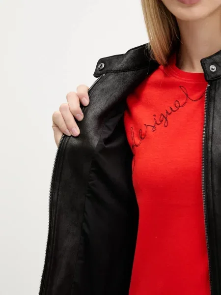 Куртка Desigual BASIC демісезонна чорний