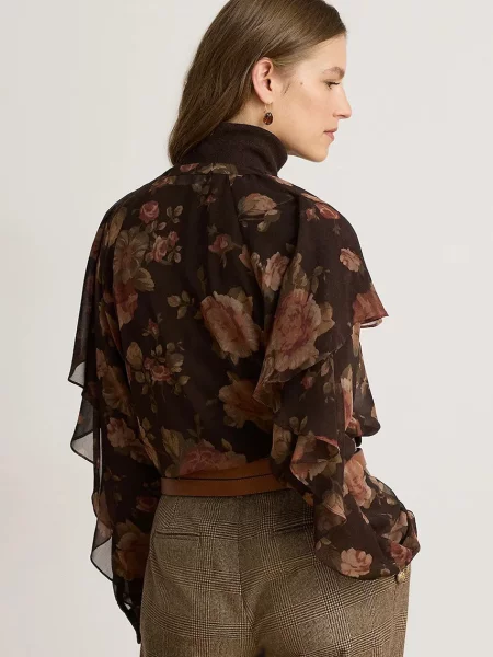 Lauren Ralph Lauren bluza rjava