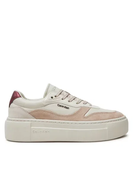 Sneakersy Calvin Klein beżowe