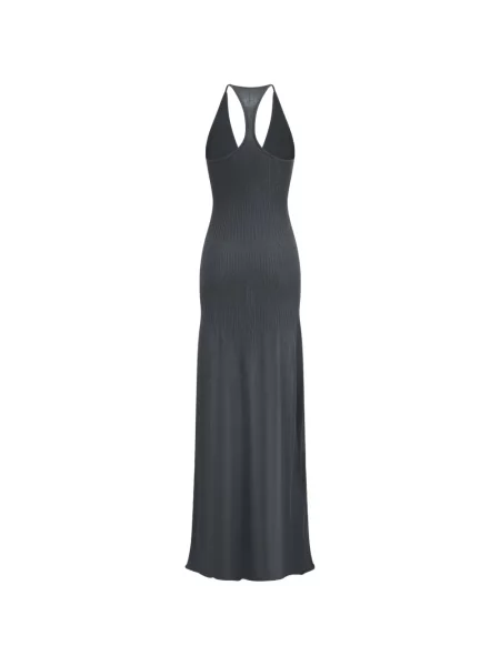 Rochie maxi Oude Waag tricotate gri