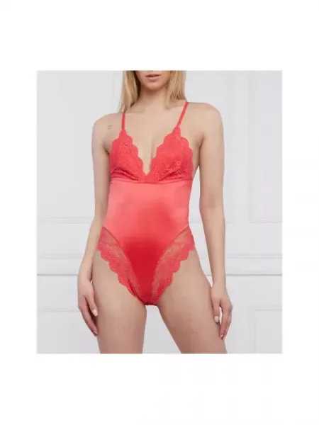 Guess Underwear De satin body ANOUK roșu