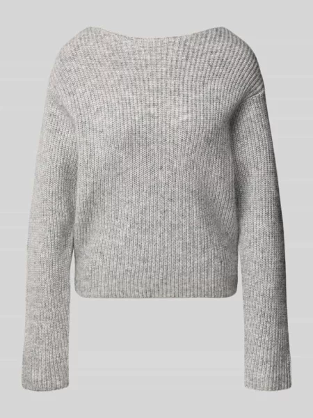 Sweter z dzianiny z dekolt w łódkę model CALLY' Topshop