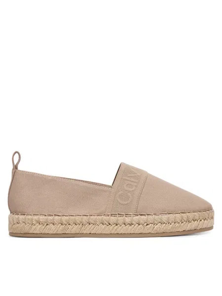 Espadrilles Calvin Klein Logo Webbing bézs