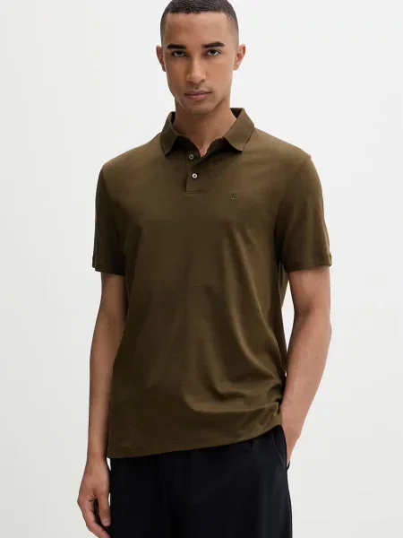 Tricou polo Calvin Klein verde