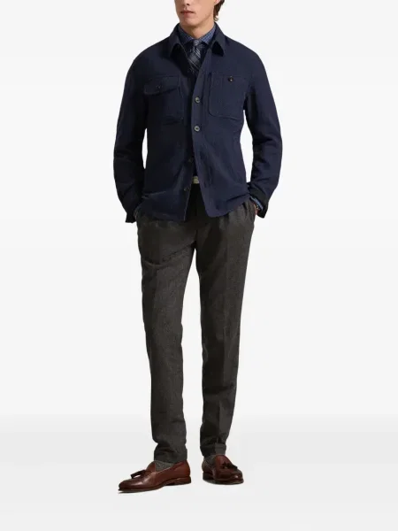 Șapcă Polo Ralph Lauren cu model herringbone din țesătură twill cu imagine albastru