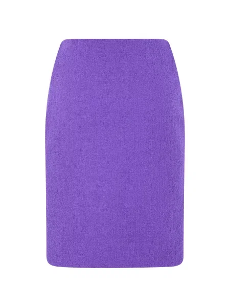 Fusta mini Moschino cu motiv cu inimi plic violet