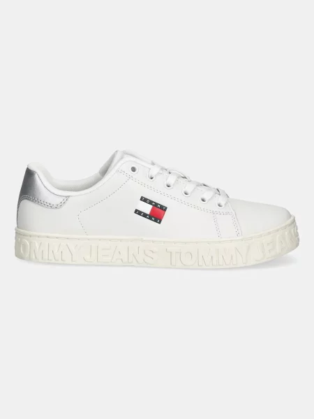 Superge Tommy Jeans Tjw Logo Outsole Sneaker Ess Écru bela
