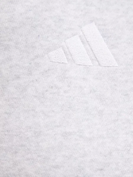 Кофта adidas Essentials з капюшоном меланж сірий