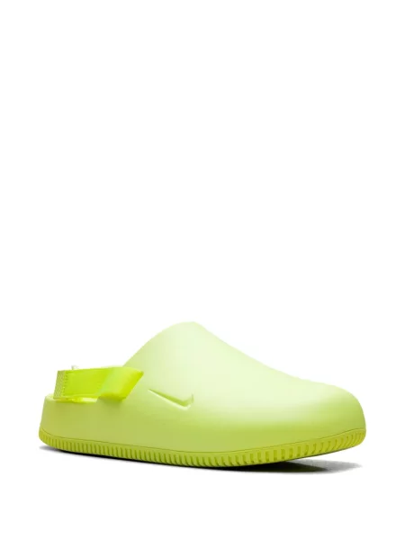 Papuci tip mules Nike cu bretele cu autograf galben