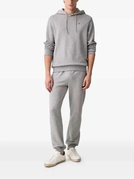 Hoodie Napapijri με κέντημα με κορδόνι γκρι