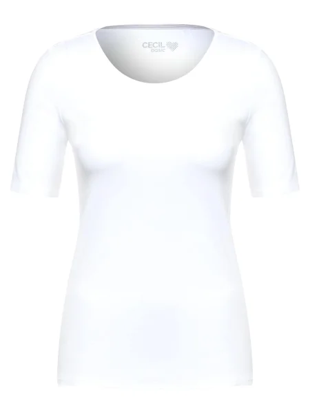 CECIL Tricou Lena' alb