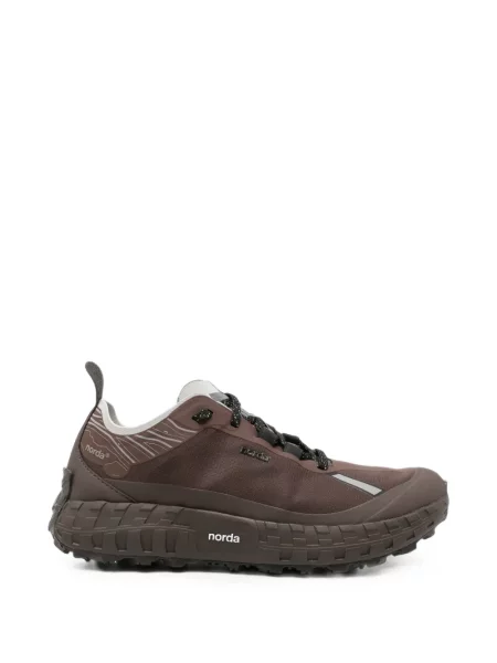 Sneakerși Norda cu imagine maro