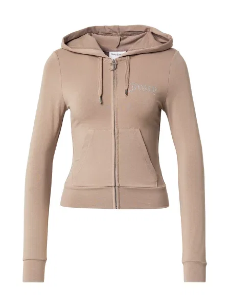 Juicy Couture Hanorac OOLA gri taupe / transparent bej