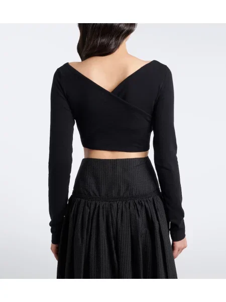 Top Alaïa plic negru