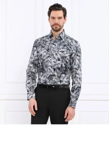 BOSS BLACK Cămașă negru