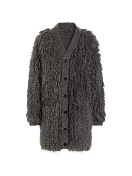 Cardigan Dolce & Gabbana de mohair gri