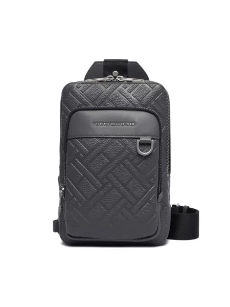 Tommy Hilfiger Мъжка чантичка Th Flag Slingpack сив
