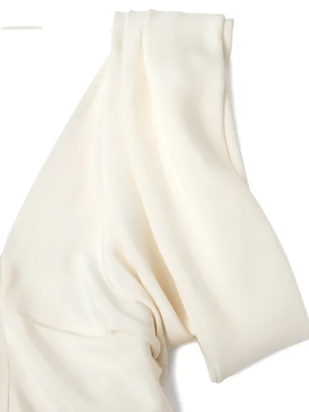 Rochie midi Versace de mătase de costum alb