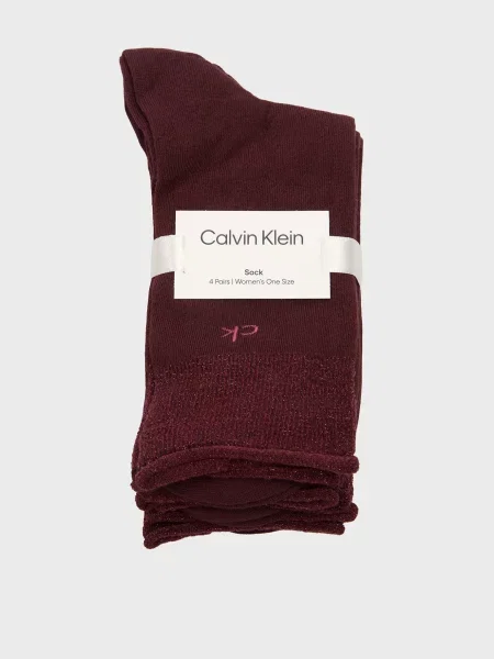 Шкарпетки Calvin Klein бордові