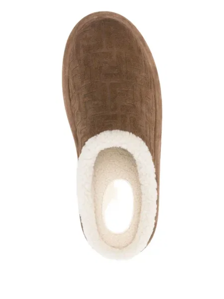 Papuci de casă Fendi maro