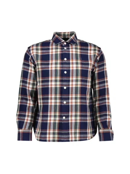 Bluzka koszulowa o kroju regular fit z czystej bawełny Polo Ralph Lauren pomarańczowa