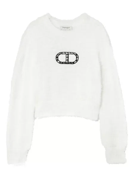 Sweter dziecięcy Twinset biały