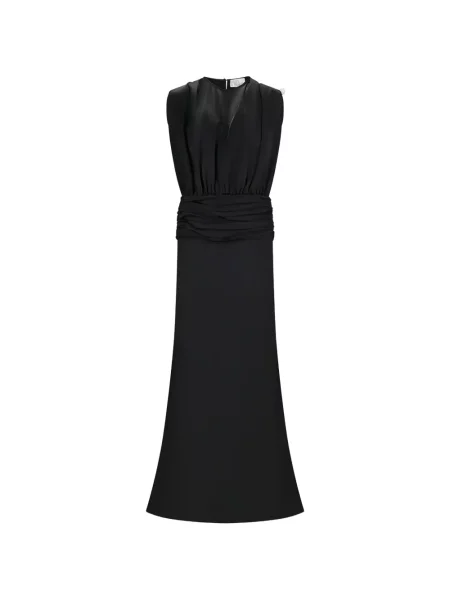Rochie maxi Giuseppe Di Morabito cu volane negru