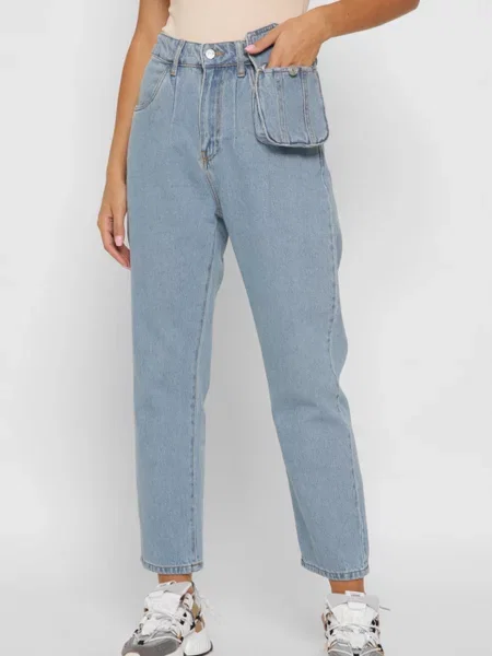 CARICA ­ Джинсы мом блакитні