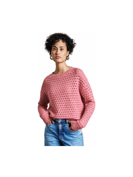 Sweter Street One w miejskim stylu różowy