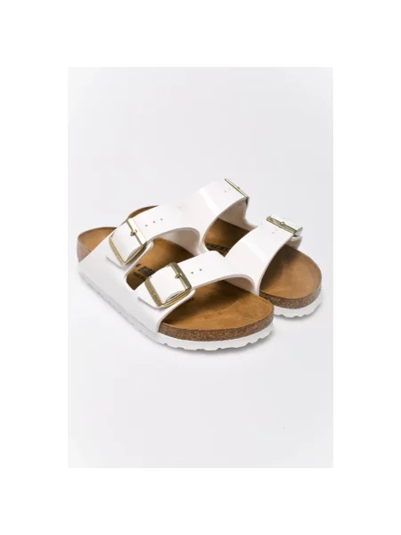 Klapki Birkenstock zamszowe białe