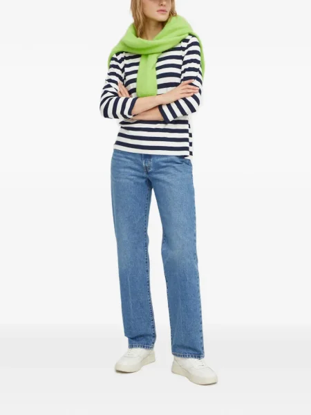 Ретро слаб дънки skinny fit Levi's® с разкъсвания синьо