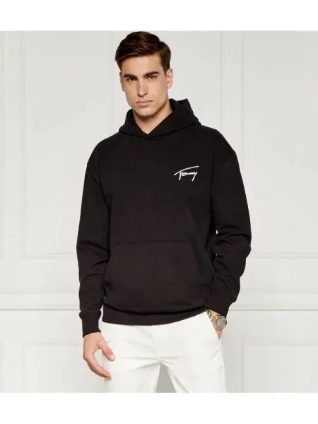 Tommy Jeans Hanorac SIGNATURE negru