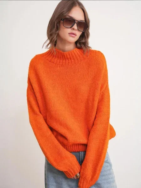 MixRay Pulover Pullover' oranžna