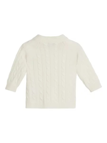 Sweter dziecięcy Brunello Cucinelli biały