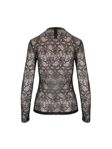 Bluzka Dsquared2 z dekoltem w serek czarna
